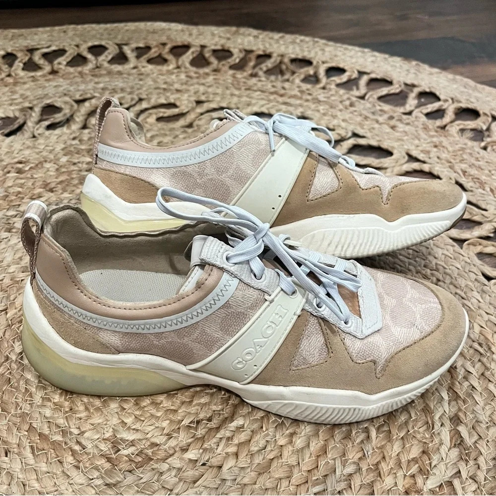 Coach Logo Sneaker Shoes 9 B Womens - Limited Edition